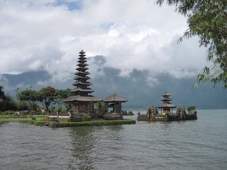 Bali temple in water