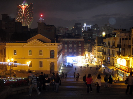 Macau skyline by night