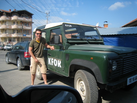 KFOR jeep